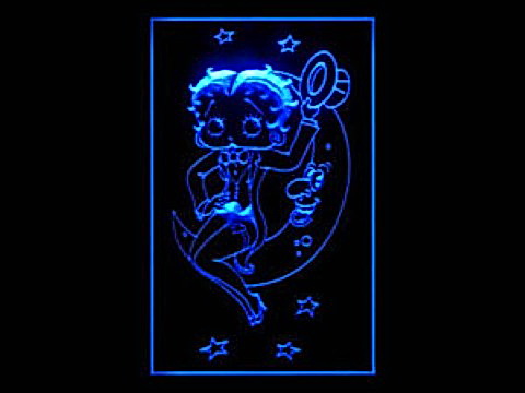 Betty Boop Moon LED Neon Sign